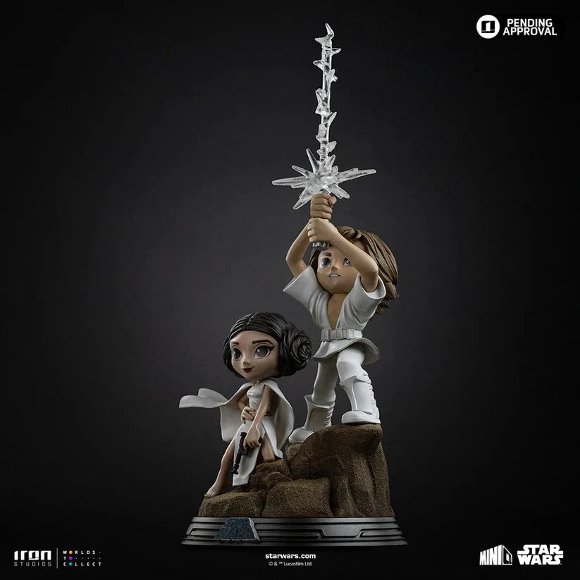Statue Luke and Leia - Star Wars - MiniCo by IRON STUDIOS