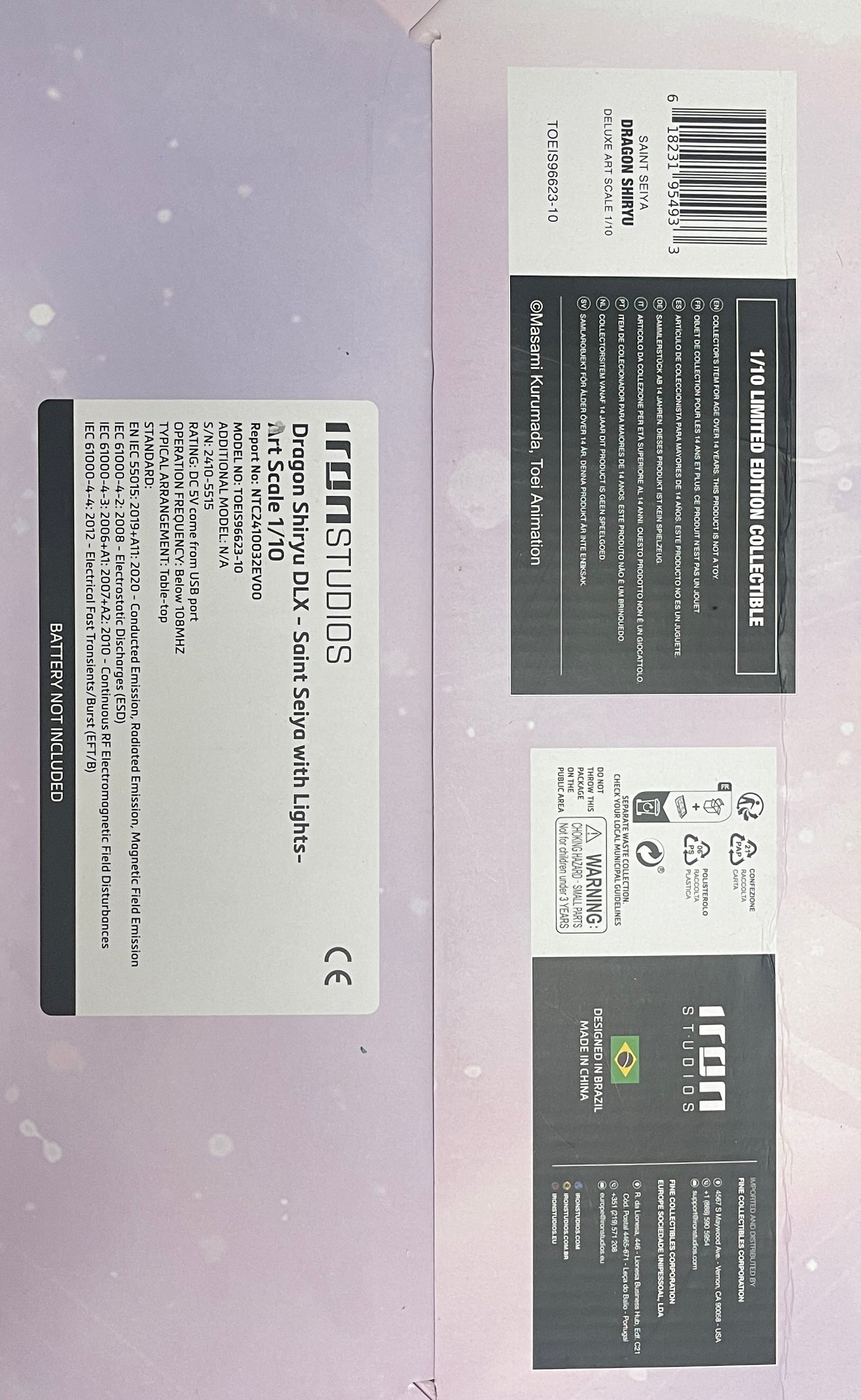 Saint Seiya Estatua 1/10 Deluxe Art Scale Dragon Shiryu 38 cm