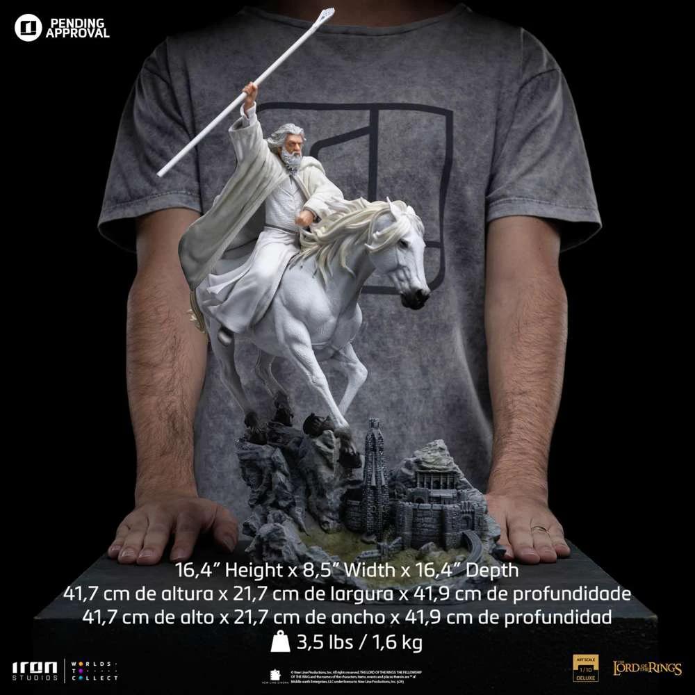 Lord of the ring gandalf the white on shadowfax ccxp exclusive 1/10 statue by IRON STUDIOS