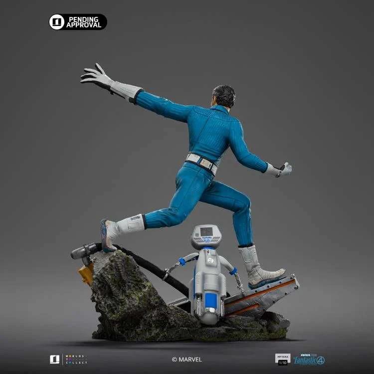 Fantastic Four Estatua 1/10 Art Scale Mr. Fantastic and H.E.R.B.I.E 26 cm by IRON STUDIOS