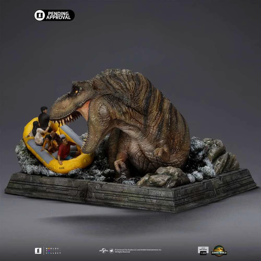 Jurassic World: Rebirth Estatua 1/20 Demi Art Scale T-Rex River Attack 22 cm by IRON STUDIOS