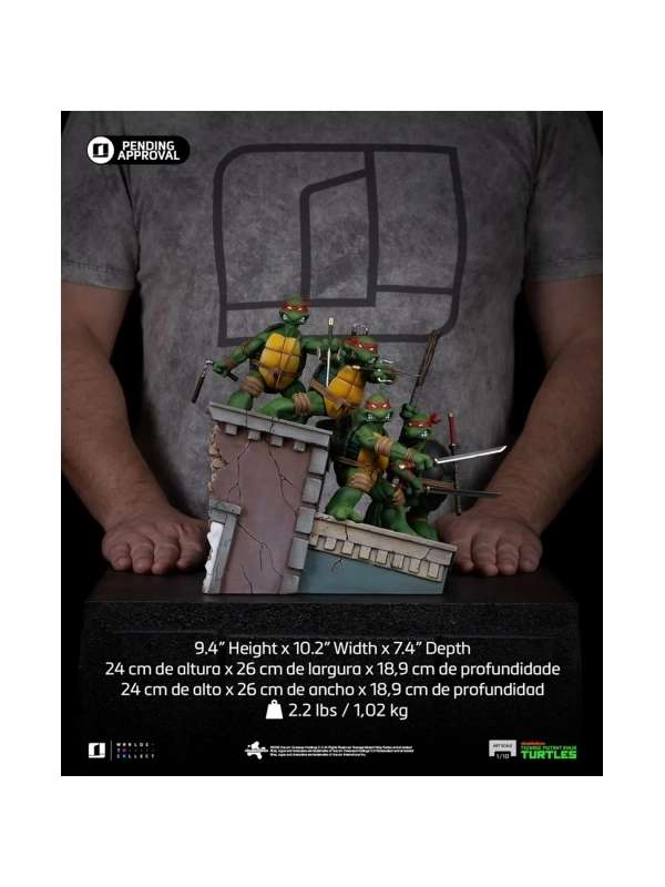 Teenage Mutant Ninja Turtles Estatua 1/10 Art Scale Teenage Mutant Ninja Turtles Kevin Eastman Version 24 cm