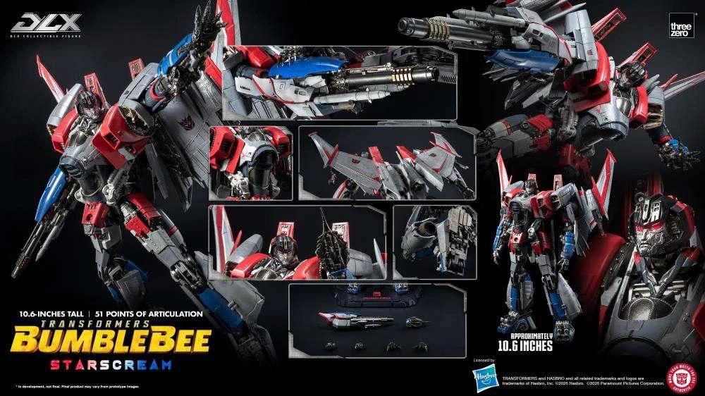 Transformers Bumblebee Dlx Starscream Action Figure 27cm by THREE ZERO