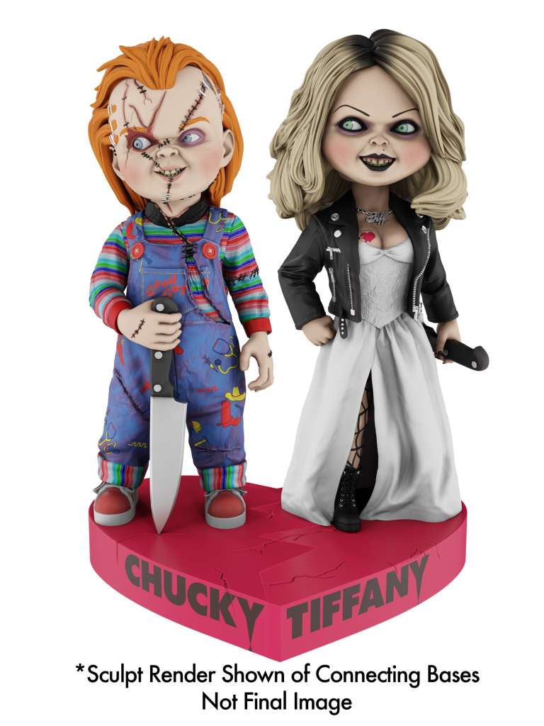 Bride of Chucky Heart Connect Headknocker Chucky y Tiffany