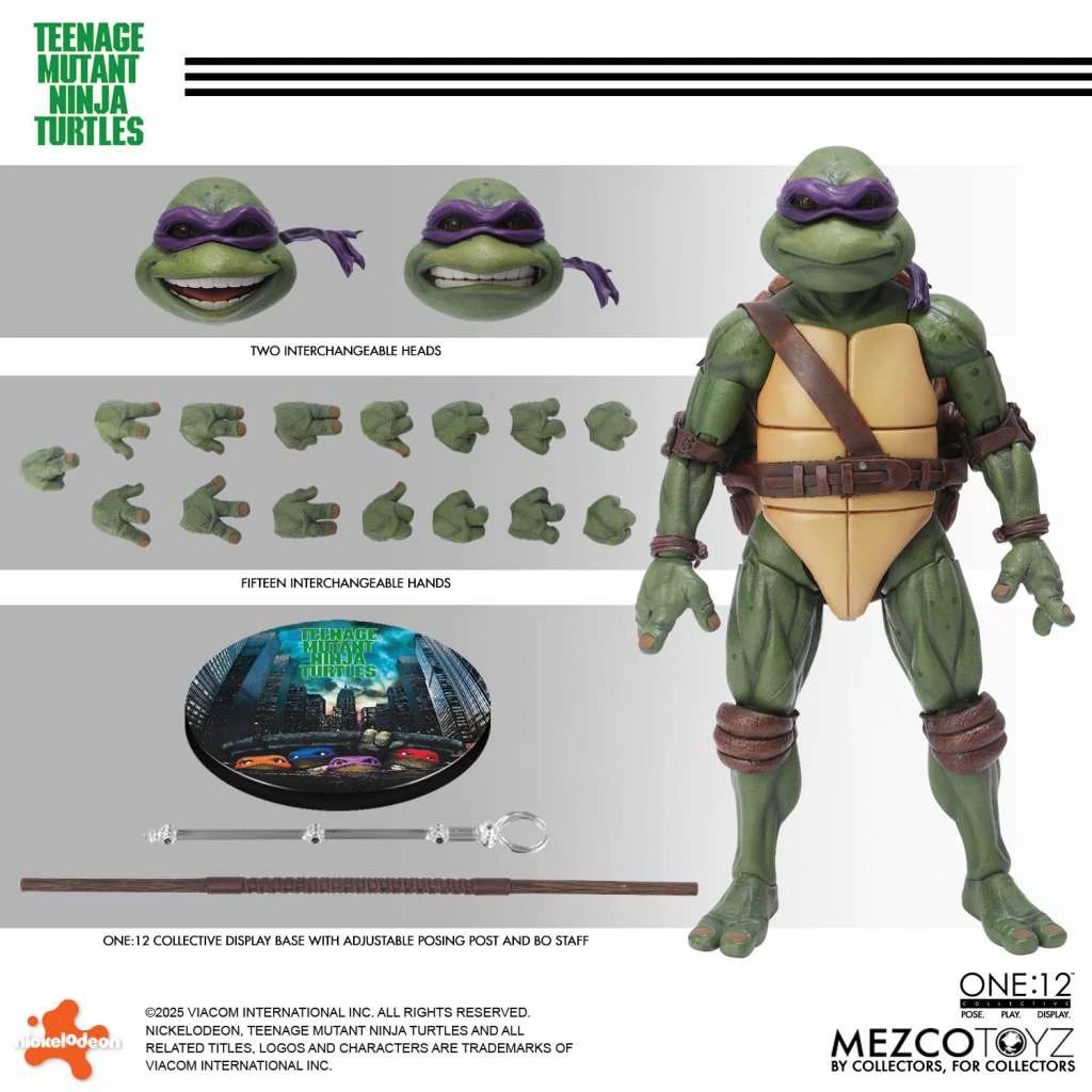 One 12 collective teenage mutant ninja turtles 1990 movie af by MEZCO TOYS