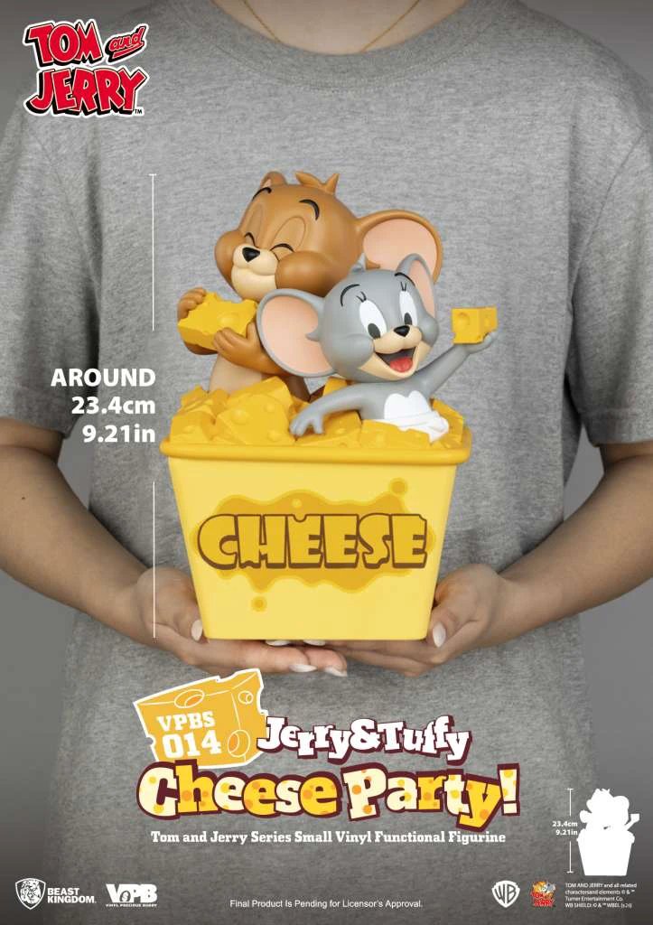 Tom & Jerry jerry & tuffy cheese party vinyl bank 23cm by BEAST KINGDOM