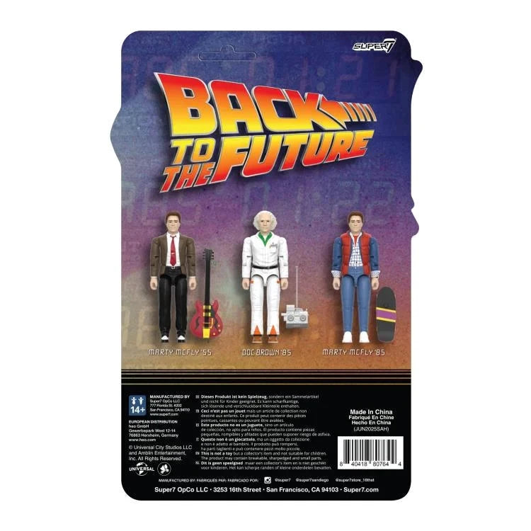 Back To The Future Wave 1 Marty Mcfly '85 Reaction+ Figure by SUPER 7