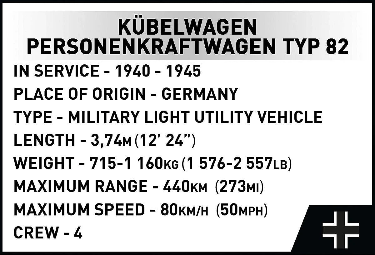Kübelwagen Personenkraftwagen Typ 82 by COBI