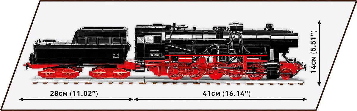 DR BR 52 Steam Locomotive & Railway Semaphore