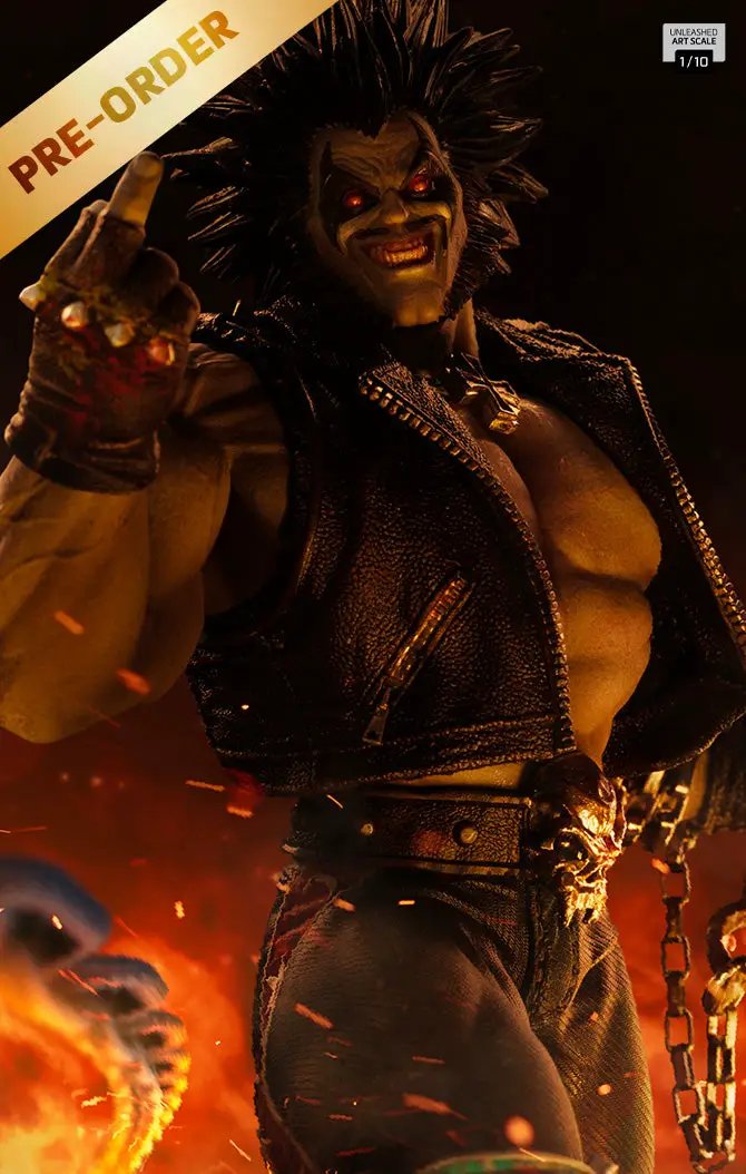 Pre-Order - Statue Lobo Unleashed - DC Comics - Art Scale 1/10 - Iron Studios