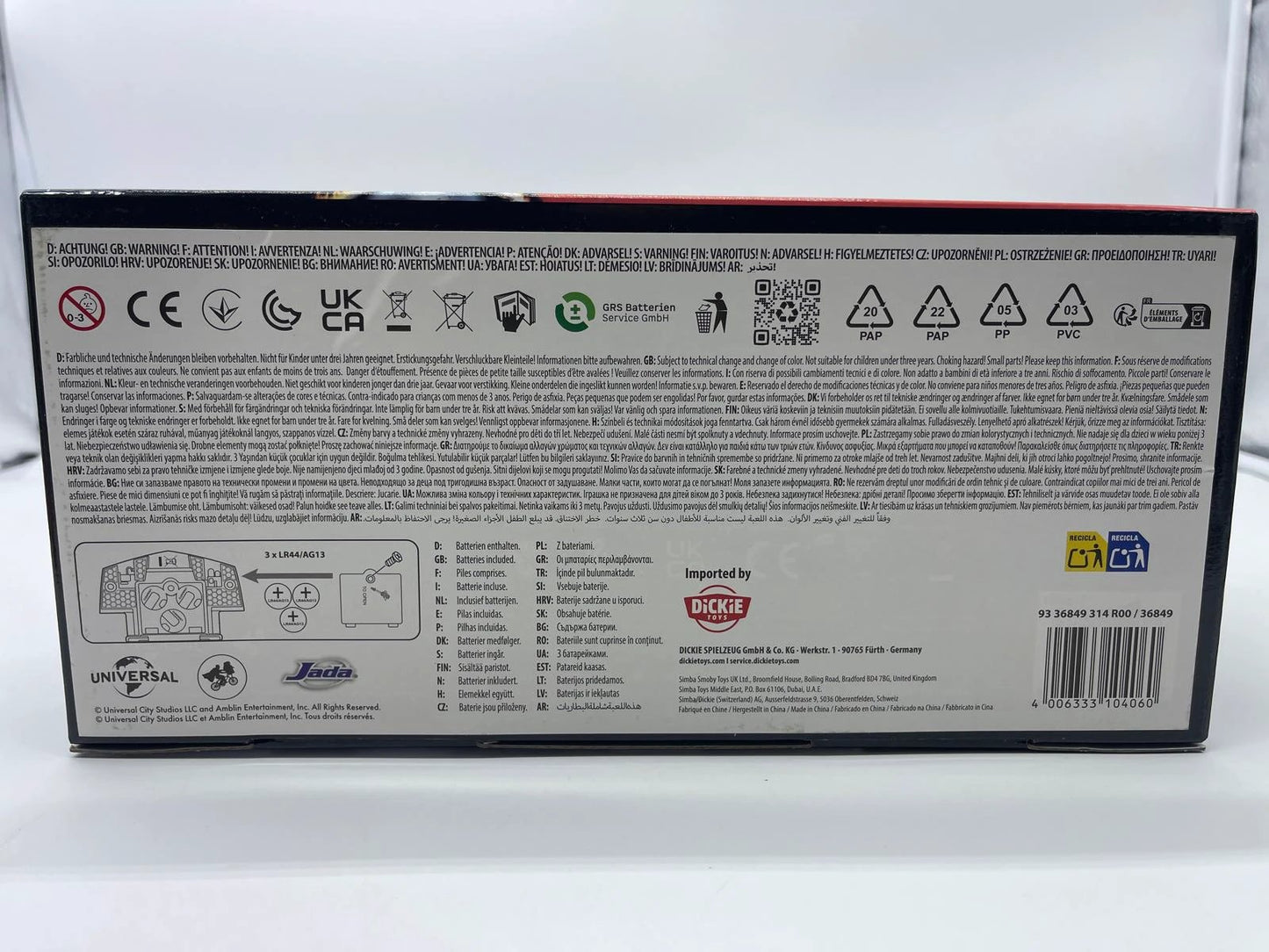 Delorean 40 aniversario 1/24 Back To The Future Hollywood Rides by JADA TOYS