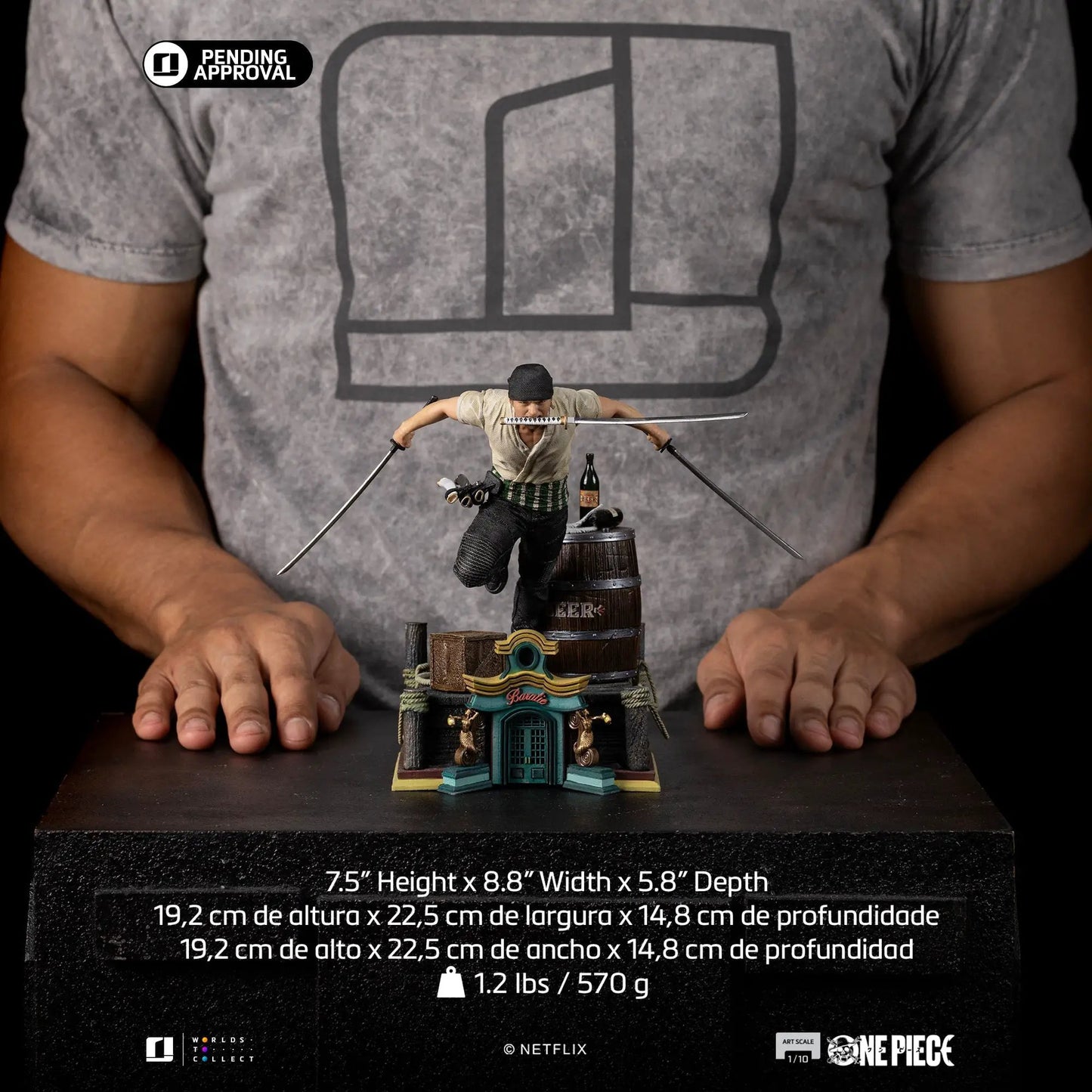 Pre-Order - Statue Roronoa Zoro - One Piece - Art Scale 1/10 - Iron Studios