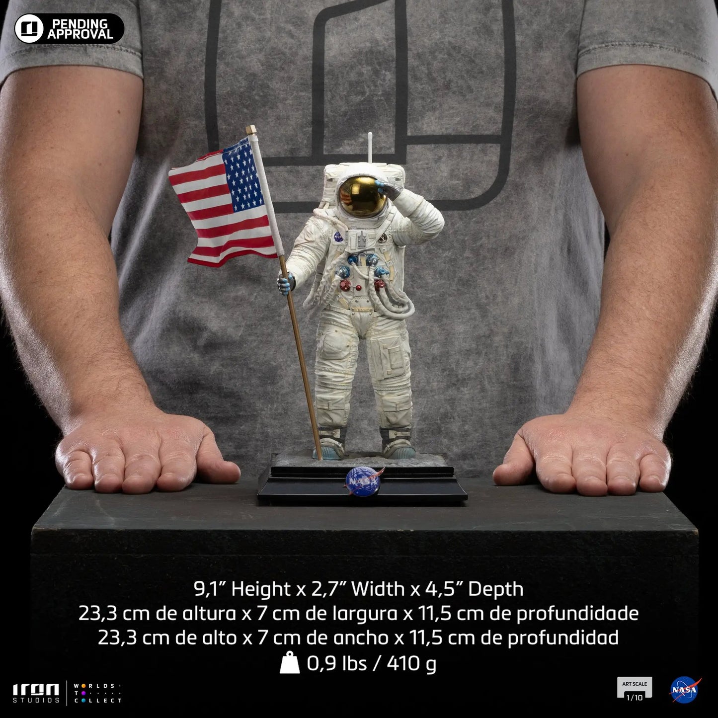 Statue Apollo 11 Astronaut - Nasa - Art Scale 1/10 - Iron Studios