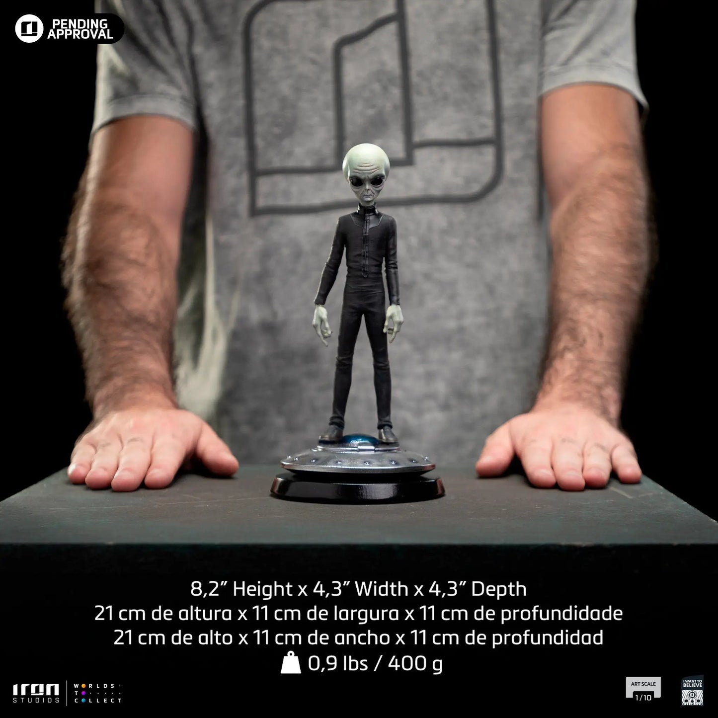Statue Alien Grey - I Want To Believe - Art Scale 1/10 - Iron Studios
