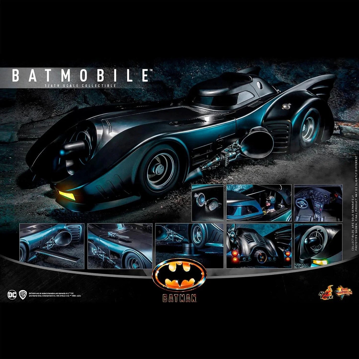 Batman (1989) Vehículo Movie Masterpiece 1/6 Batmobil 100 cm ***STOCK*** by HOT TOYS