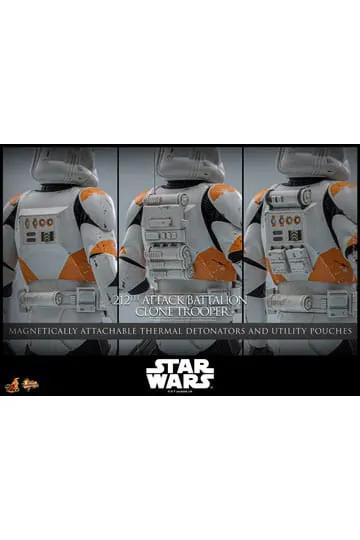 Star Wars: The Clone Wars Figura 1/6 212th Attack Battalion Clone Trooper Deluxe Version 30 cm