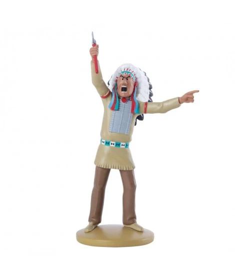 Figura de coleccion TF1 resina Tintin- Gran Jefe Indio Americano by MOULINSART