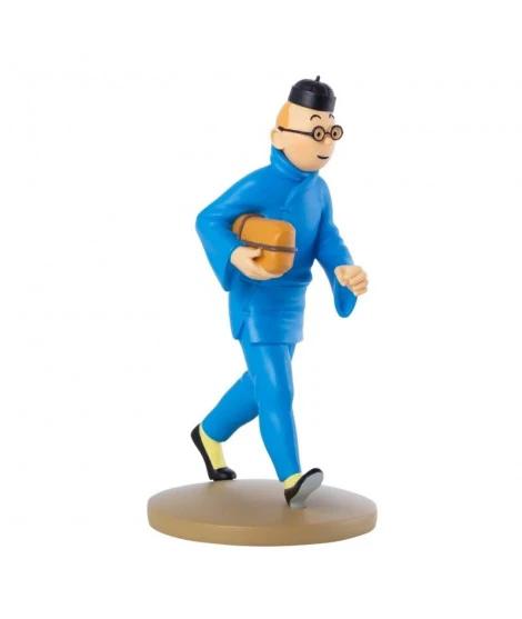 Figura de colección resina Tintin Loto con paquete by MOULINSART