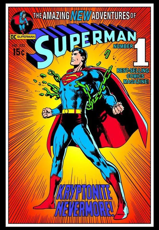 DC Comics Steel Covers Dibón metálico DC Superman Comics Vol. 1 #233 1971 17 x 26 cm - Kimera y Foley Shop