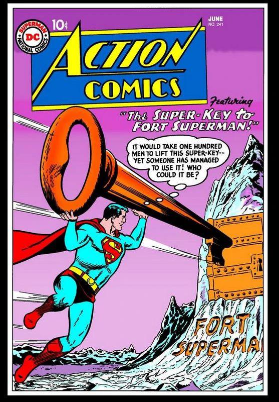 DC Comics Steel Covers Dibón metálico Action Comics Vol. 1 #241 1958 17 x 26 cm - Kimera y Foley Shop