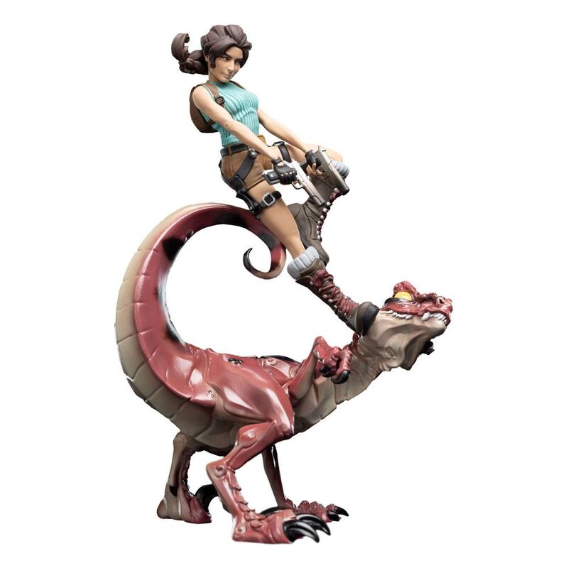 Tomb Raider Figura Mini Epics Lara Croft & Raptor 24 cm