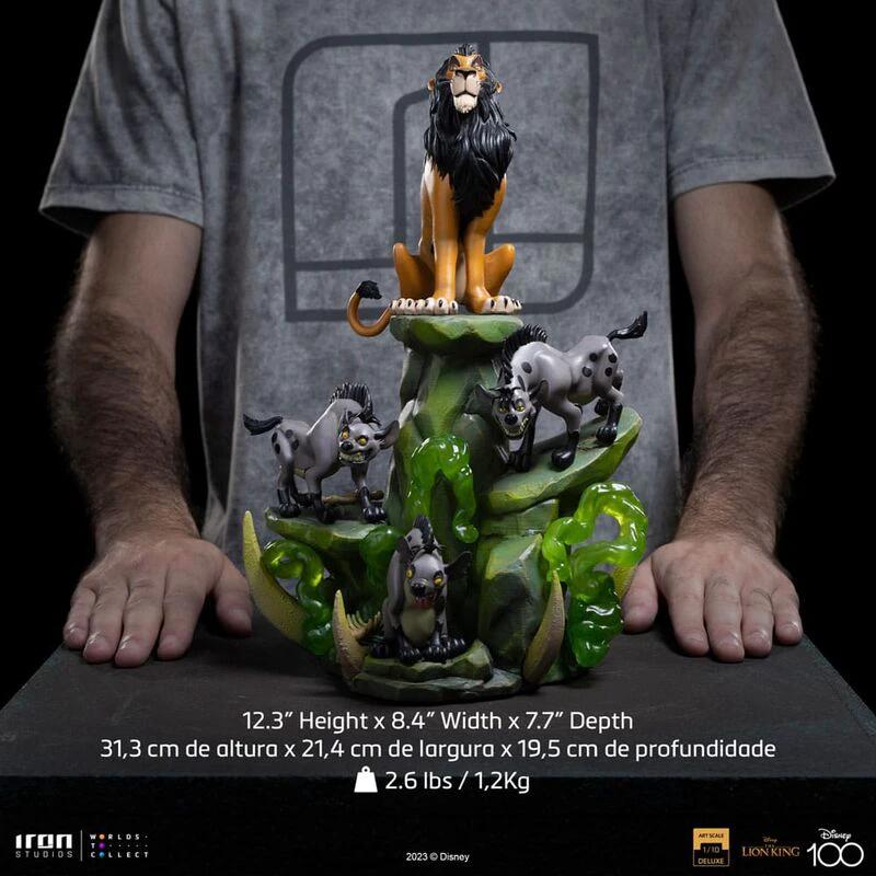 The Lion King Estatua Art Scale Deluxe 1/10 Scar Deluxe 31 cm by IRON STUDIOS