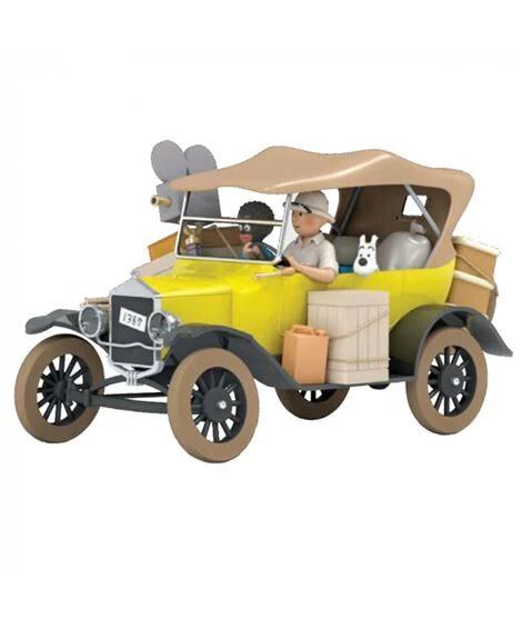 Tintin coche escala 1/24 - Ford T amarillo "Tintin en el Congo" Nº71 by MOULINSART