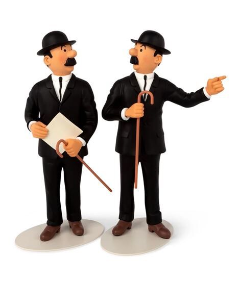 TINTIN RESINA - DUPOND Y DUPONT - COL. MUSEO IMAGINARIO 27CM