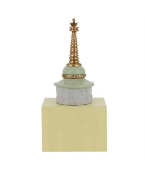 TINTIN RESIN - CHORTEN TOWER - COL. IMAGINÄRES MUSEUM 28CM