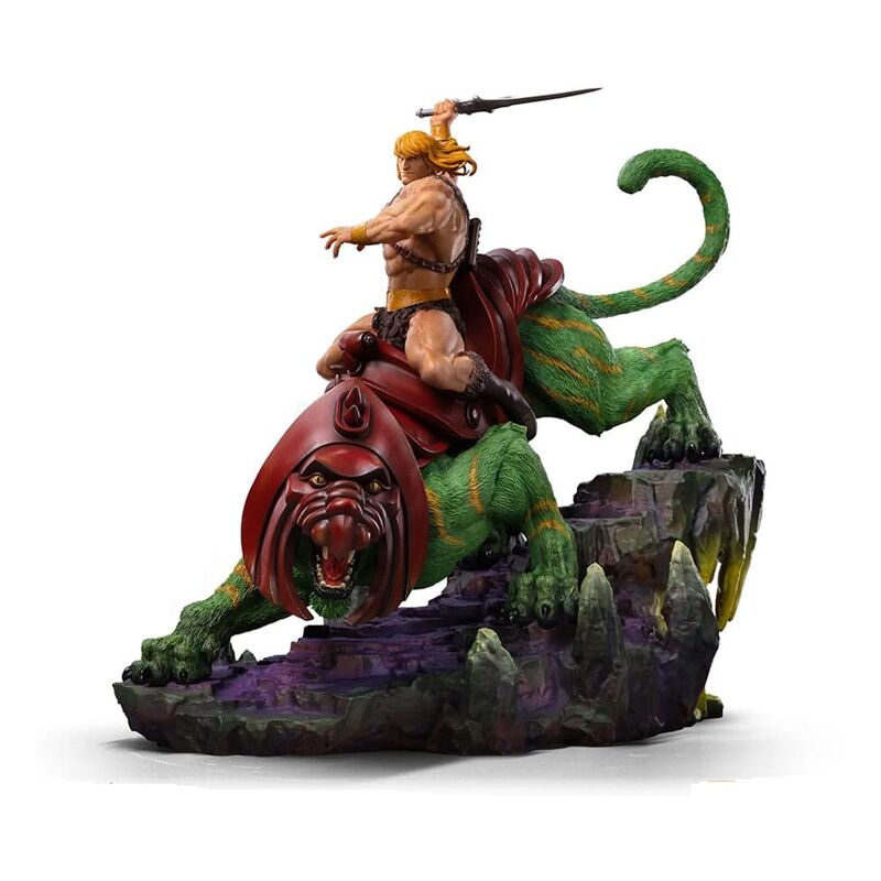 Masters of the Universe Estatua 1/10 Deluxe Art Scale He-man and Battle Cat 31 cm