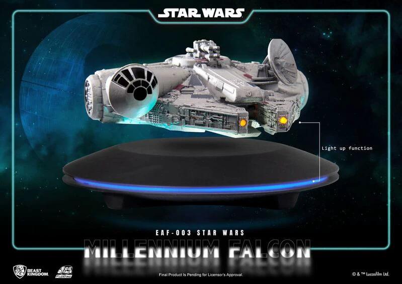 Star Wars Estatua con luz Egg Attack Millennium Falcon Floating Ver. 13 cm by BEAST KINGDOM