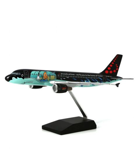 TINTIN MAQUETTE AIRBUS A320 RACKHAM BRUSSELS AIRLINES - ESCALA 1/100