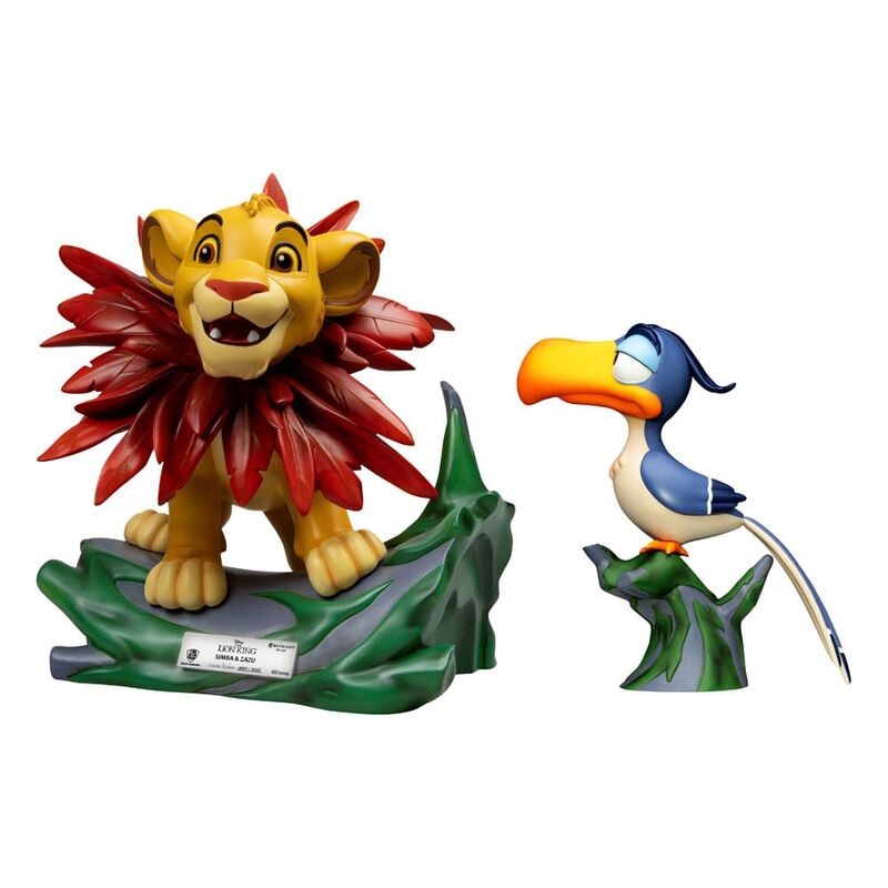 Disney-Packung mit 2 Master Craft-Statuen, dem König der Löwen, Little Simba und Zazu, 31 cm