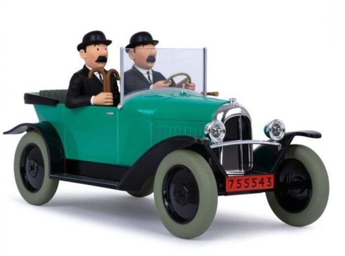 Coche de resina 5CV de los Dupont - Tintin en el País del oro negro - Escala 1/12 by MOULINSART