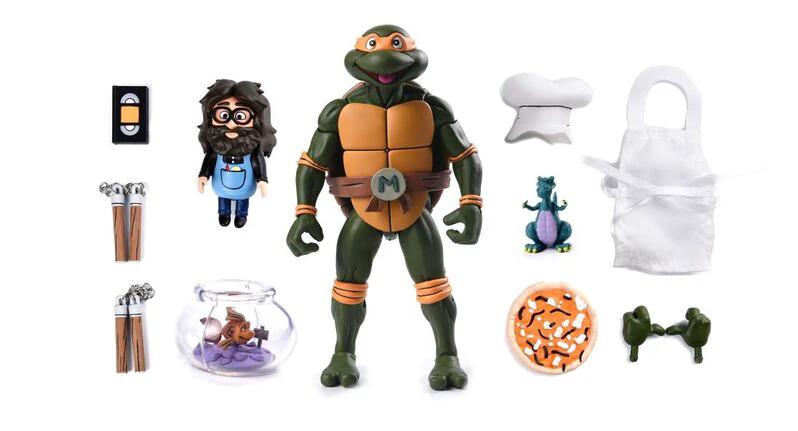 Tmnt cartoon ultimate Michelangelo VHS AF by NECA