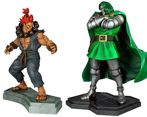 MARVEL VS CAPCOM 3. DR. DOOM VS AKUMA 1.4 SCALE STATUE SET by HOLLYWOOD COLLECTABLES