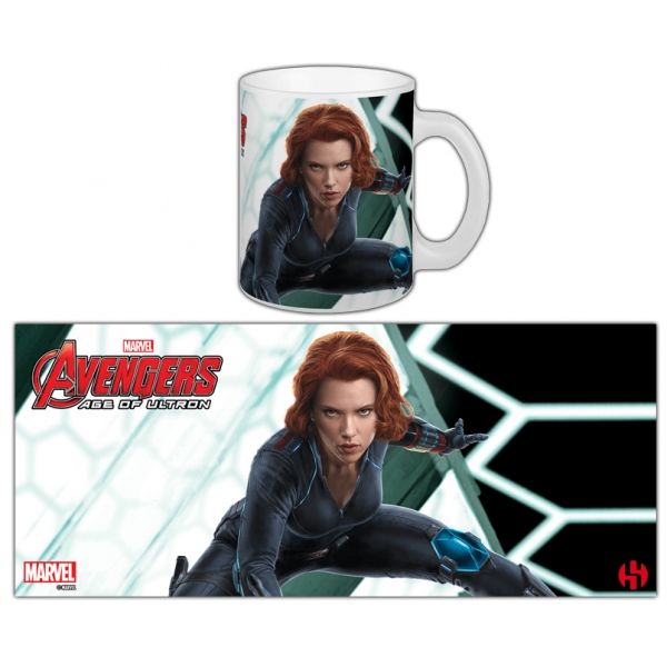 Taza Negro Viuda - Avengers Edad de Ultron - Serie 2