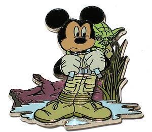 STAR TOURS PIN YODA & MICKEY MOUSE by DISNEY