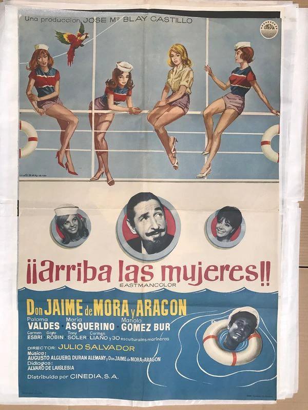 CARTEL DE CINE "ARRIBA LAS MUJERES" 1965 100X70CM by Kimera y Foley Shop