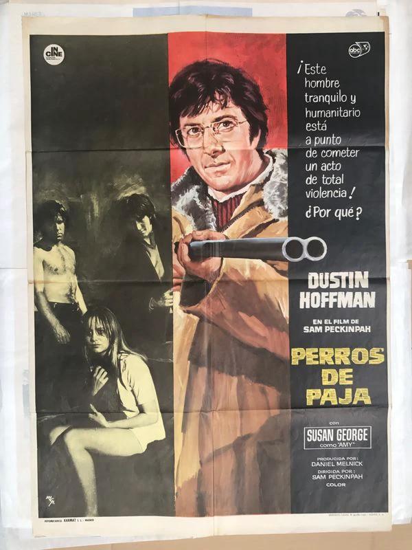 CARTEL DE CINE-PERROS DE PAJA DE 1971-MEDIDAS: 100 X 70 CM. 100% ORIGINAL by Kimera y Foley Shop