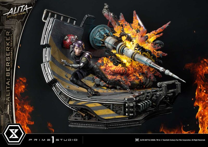 Alita Battle Angel: Berserker Motorball Tryout Bonus Version 1:4 Scale Diorama