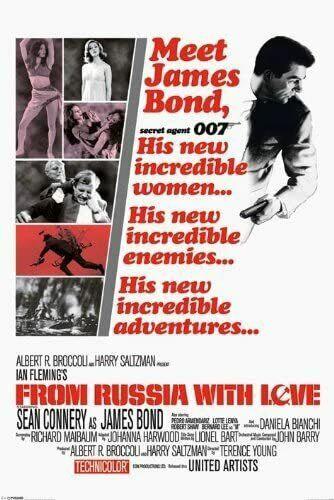 PYRAMID INTERNATIONAL POSTER JAMES BOND FROM RUSSIA WITH LOVE 61 X 91 CM by PYRAMID INTERNATIONAL