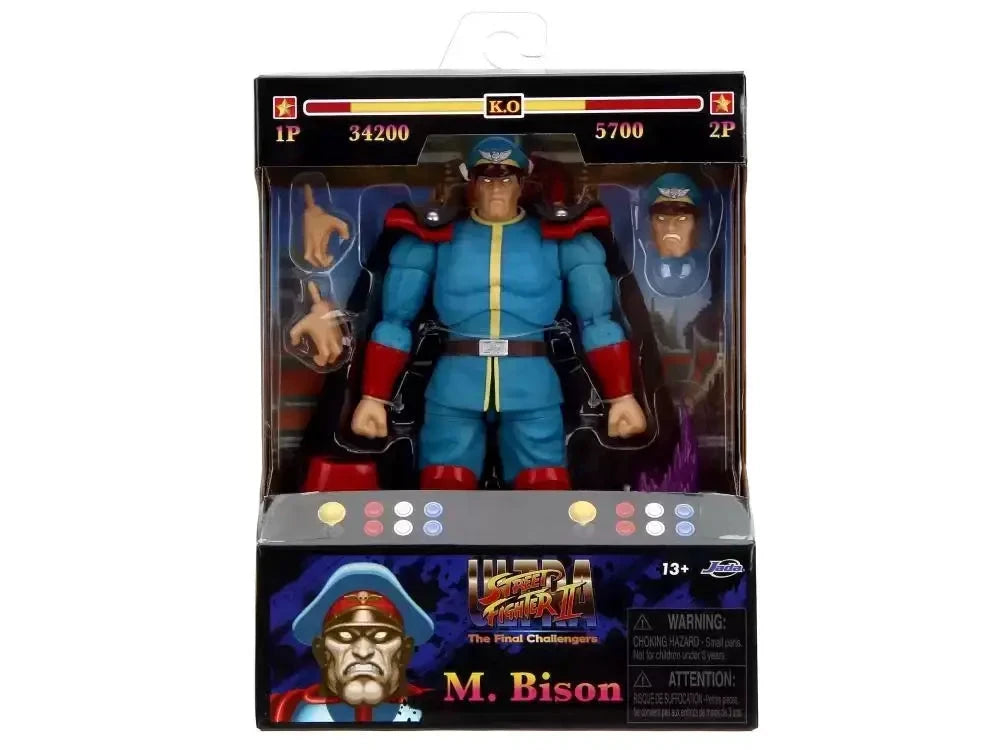 Street Fighter 2: M. Bison Player 2 Variant – Limited Edition DeLuxe Action Figure Scale 1:12 by JADA TOYS