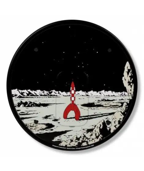 Tintin Reloj De Pared Acero Rojo 35cm