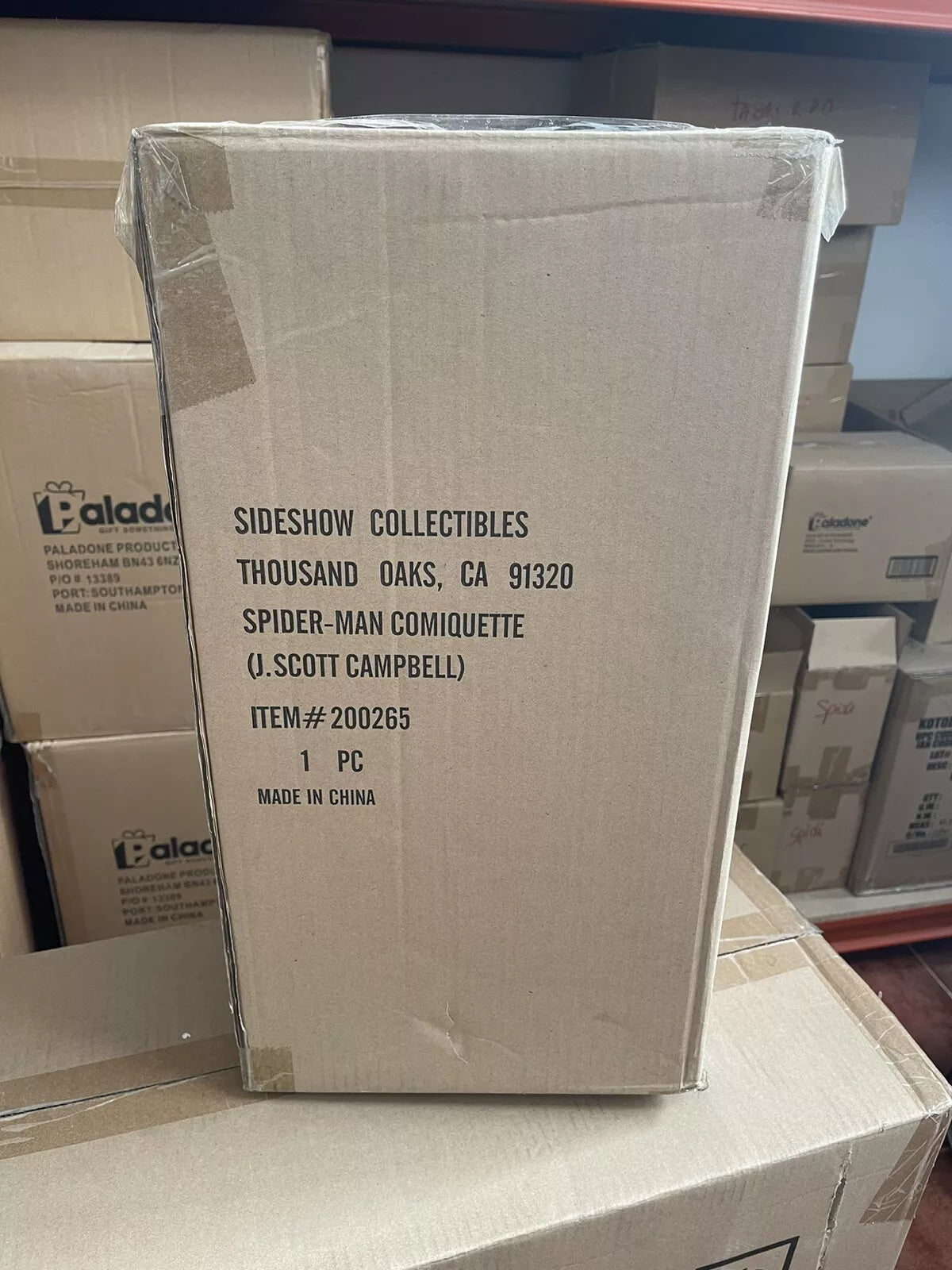 SIDESHOW: SPIDER-MAN DARK BLUE SUIT STATUE (SCOTT CAMPBELL COLLECTION)