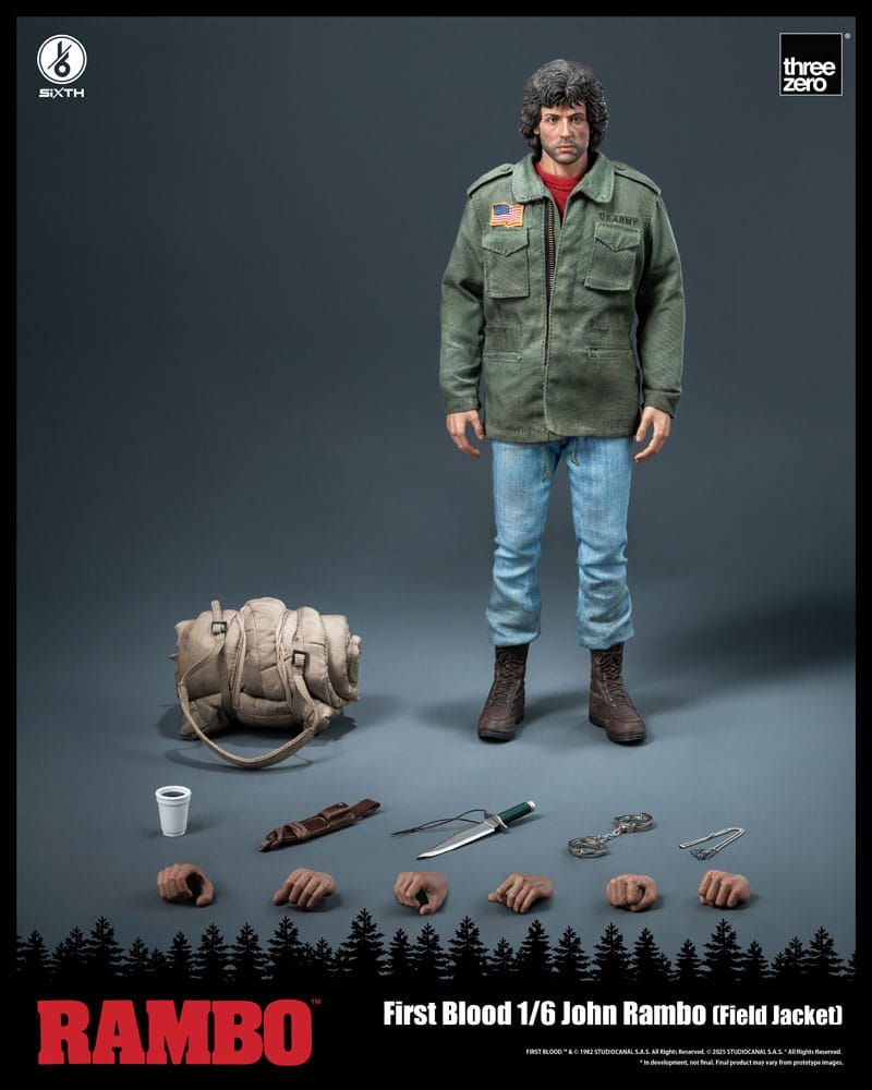 Rambo: First Blood Figura 1/6 John Rambo (Field Jacket) 31 cm