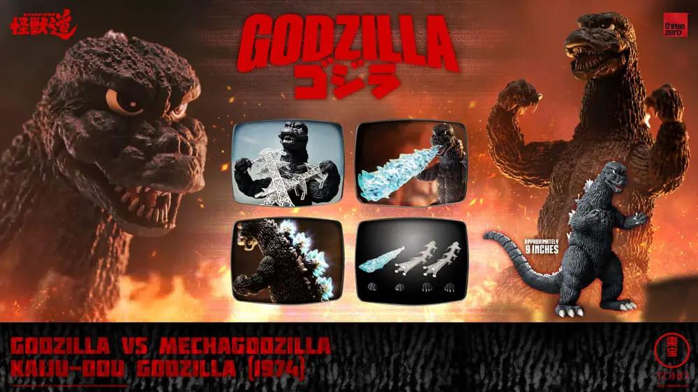 ThreeZero Godzilla vs Mechagodzilla (1974) 23 cm boxed Kaiju-Dou collectible figure