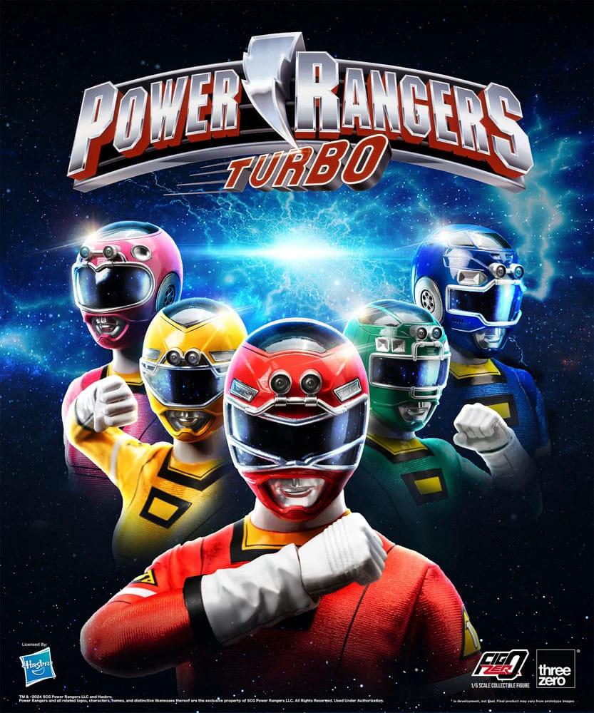 Power Rangers Turbo Pack de 5 Figuras FigZero 1/6 Turbo Power Rangers 30 cm by THREE ZERO