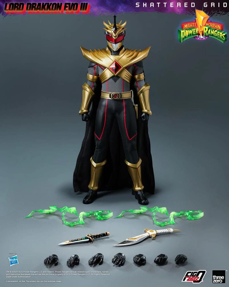 Mighty Morphin Power Rangers Shattered Grid Figura FigZero 1/6 Lord Drakkon Evo III 30 cm by THREE ZERO