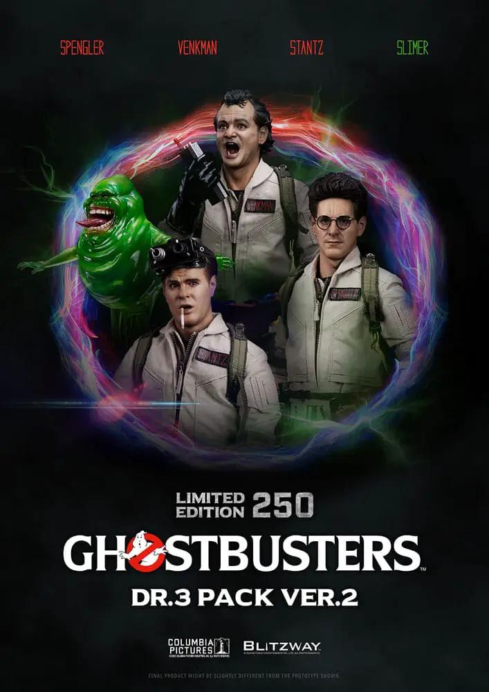 Pack de 3 figuras premium 1/6 Ghostbusters Venkman, Stantz y Spengler, 31 cm, BLITZWAY, edición limitada 250